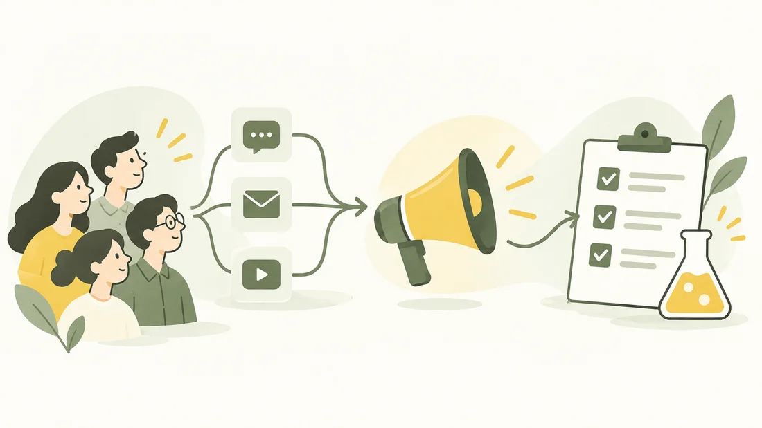 Audiences, channels, and small growth experiments